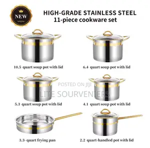11pcs Stainless Steel Pot Set