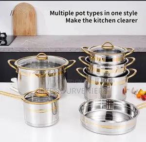 11pcs Stainless Steel Pot Set