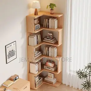 Tall Corner Bookshelf, L-Shaped