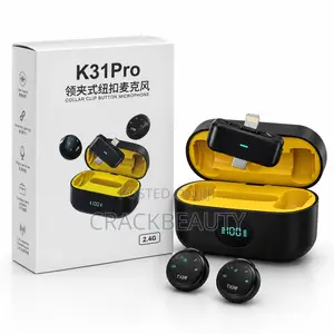 Pro Wireless Lavalier Microphone for iPhone and Andriod,