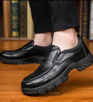 Men's Business Oxford Thick Sole Non–slip Comfortable Walking Shoes