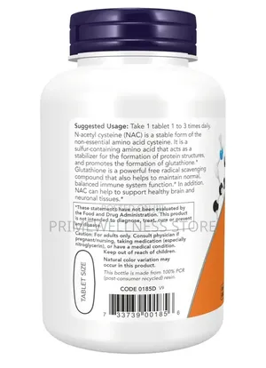 Nac 1000mg 120 Capsules