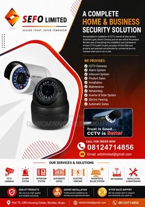 CCTV Installation, Maintenance and CCTV Accessories
