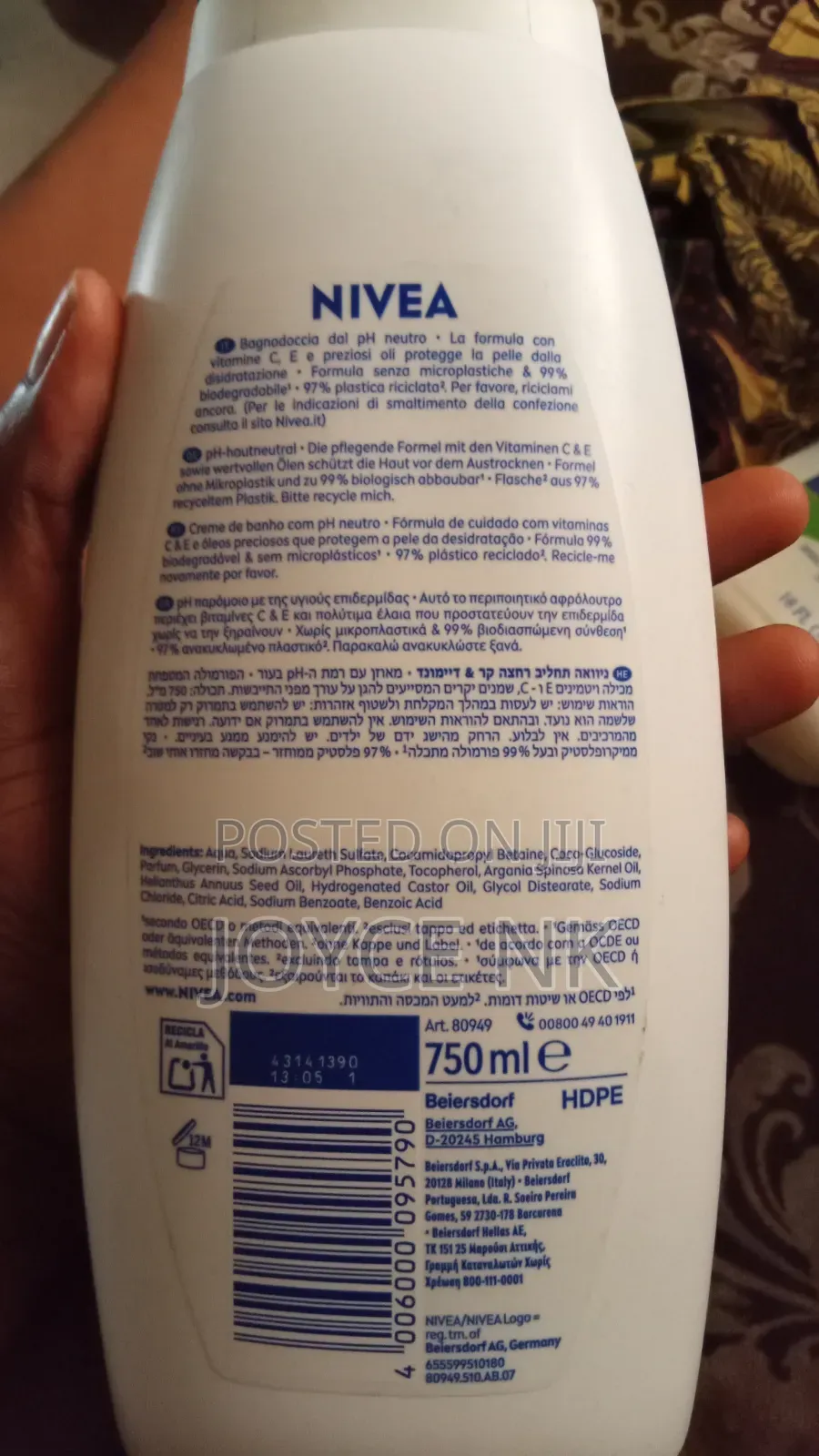 Nivea Moisturizing Body Wash