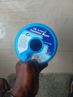15ft Handheld Canister Drain Auger (Plumbing Snake)