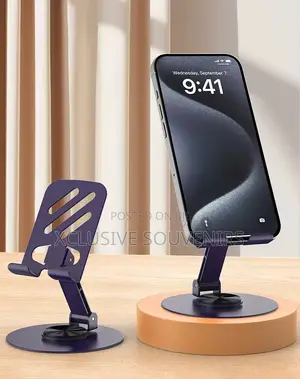 360° Rotating Metal Multifunctional Foldable Mobile Phone Stand/Holder