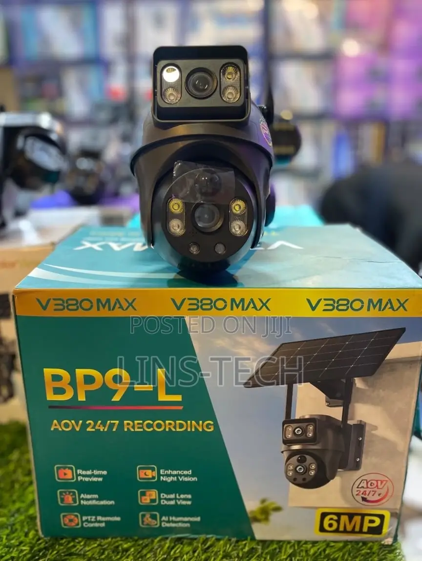 Solar Dual Lens PTZ Camera (V380 Max)