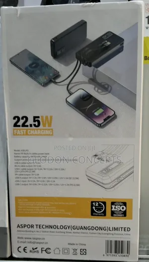 Aspor 20,000mah Powerbank