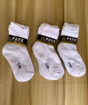 Premium Quality Black and White Socks 3pair