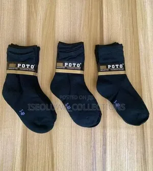 Premium Quality Black and White Socks 3pair