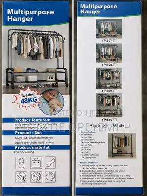 48kg Quality Double Pole Hanger Cloth Storage Rack