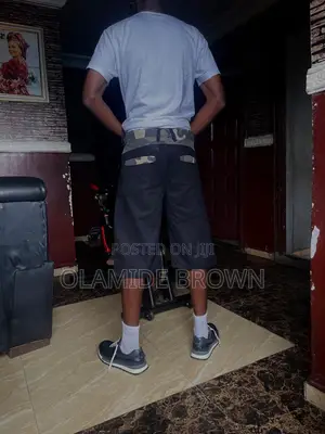 Roadboy Black and Camo Denim Jorts