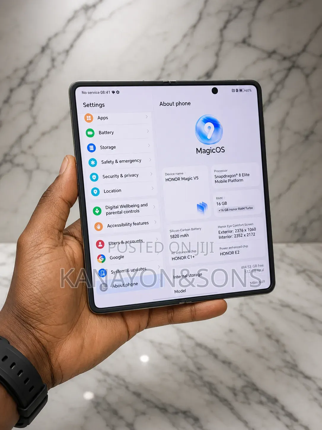 Honor Magic V5 512 GB Gray