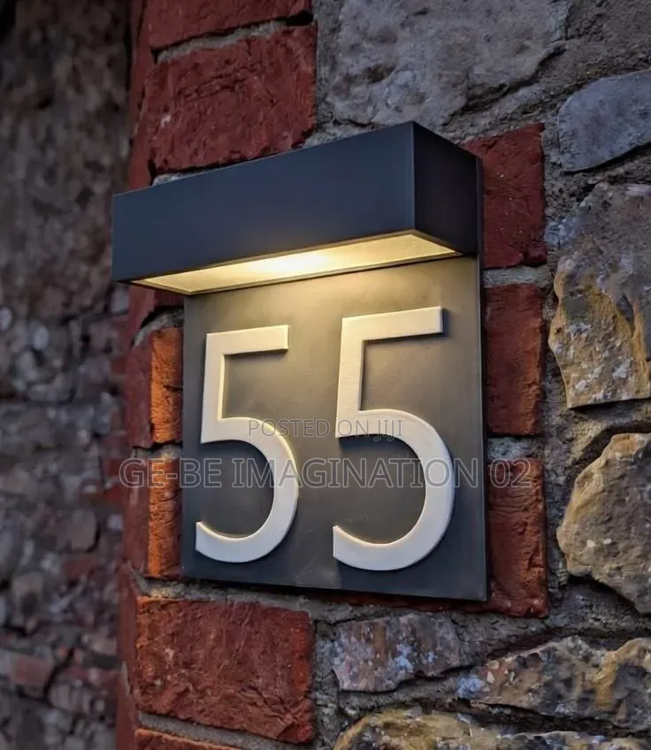 Solar Address Sign