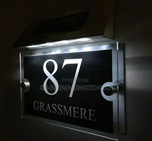 Solar Number Outdoor Sign
