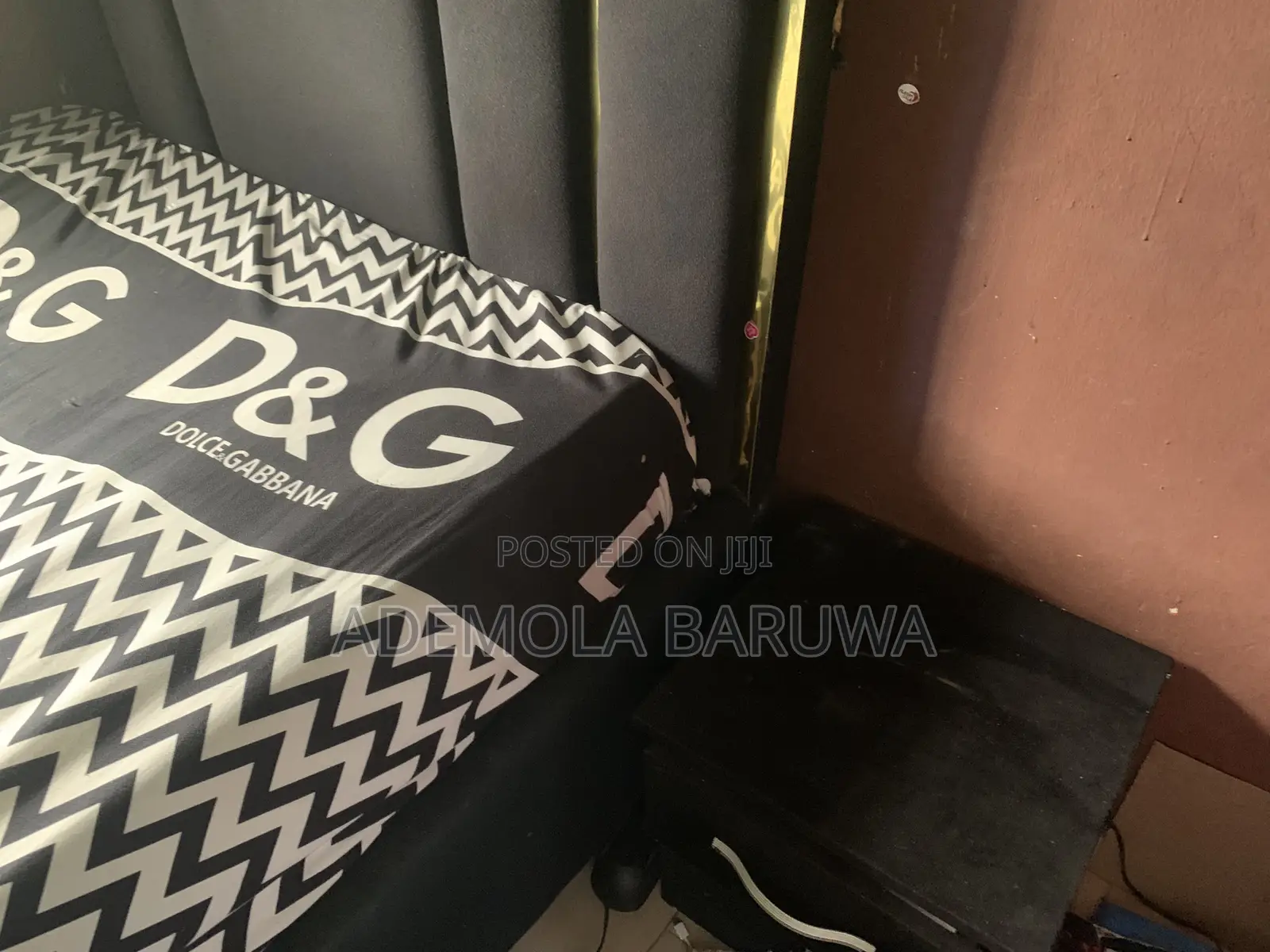 Complete Bed and Bed Frame With Safe Box