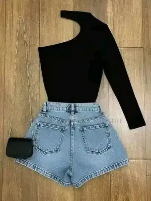 Thrift First Grade Lady's Bumshort and Crop Top