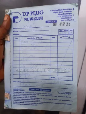 Business Receipt/Invoice A5 Size (5 Booklets)