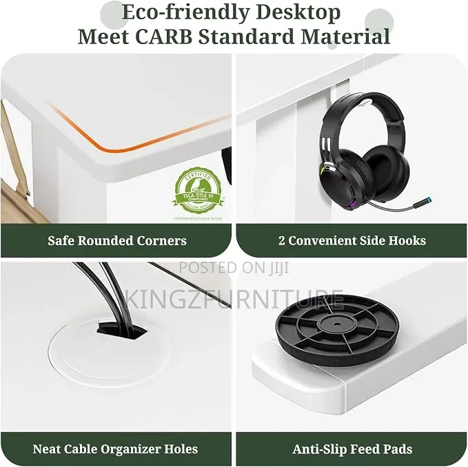 Modern Adjustable Home Office Desk 160x70 Cm