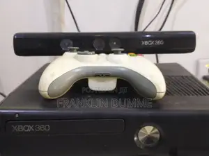 Xbox 360 With Kinect Sensor and Controller and Two Games