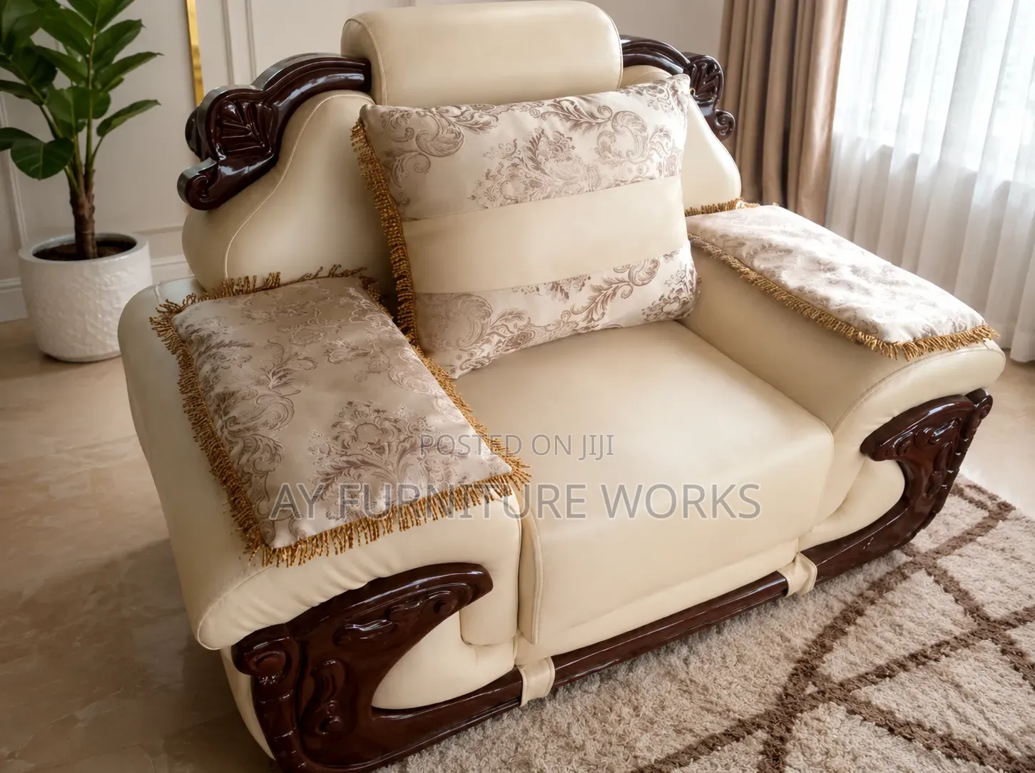Luxury Cream Royal Sofas