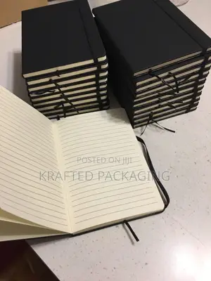 A5 Hardcover Leather Notepad With Elastic Band