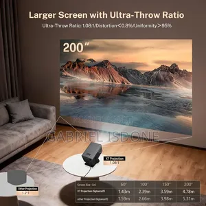 2000 ANSI Smart Projector, Support, Native 1080P