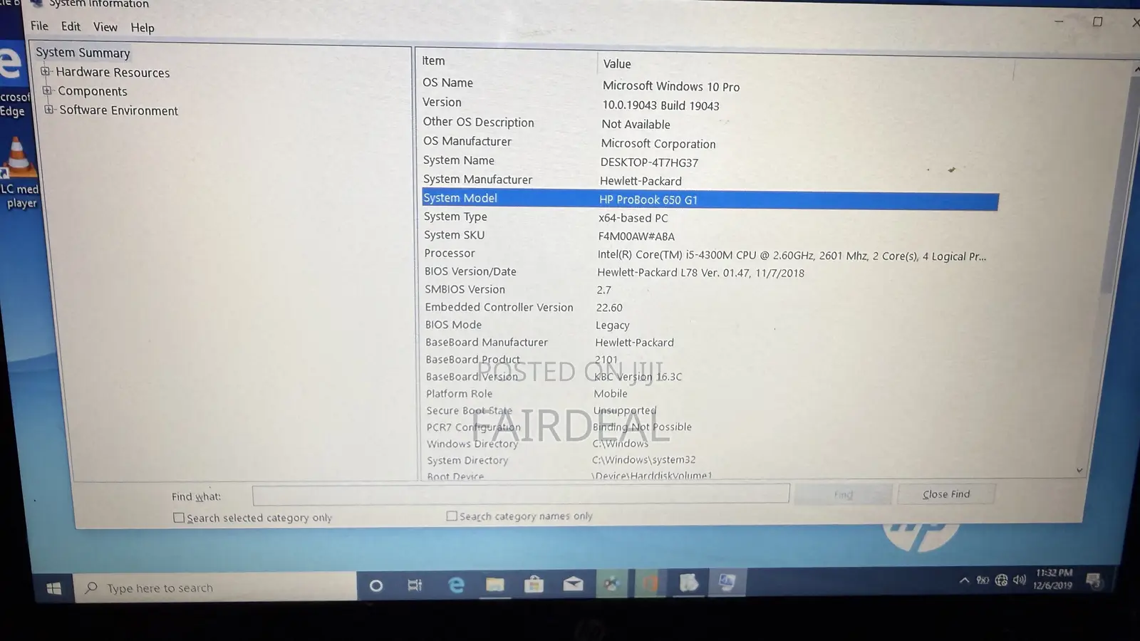 Laptop HP 650 G1 8GB Intel Core i5 HDD 500GB