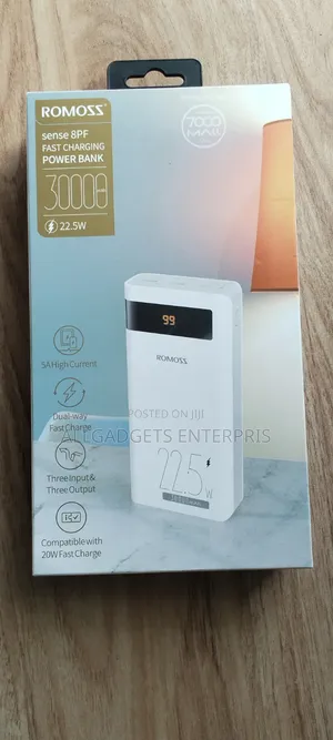 Romoss Sense 8pf 30000mah Power Bank 22.5w Fast Charging