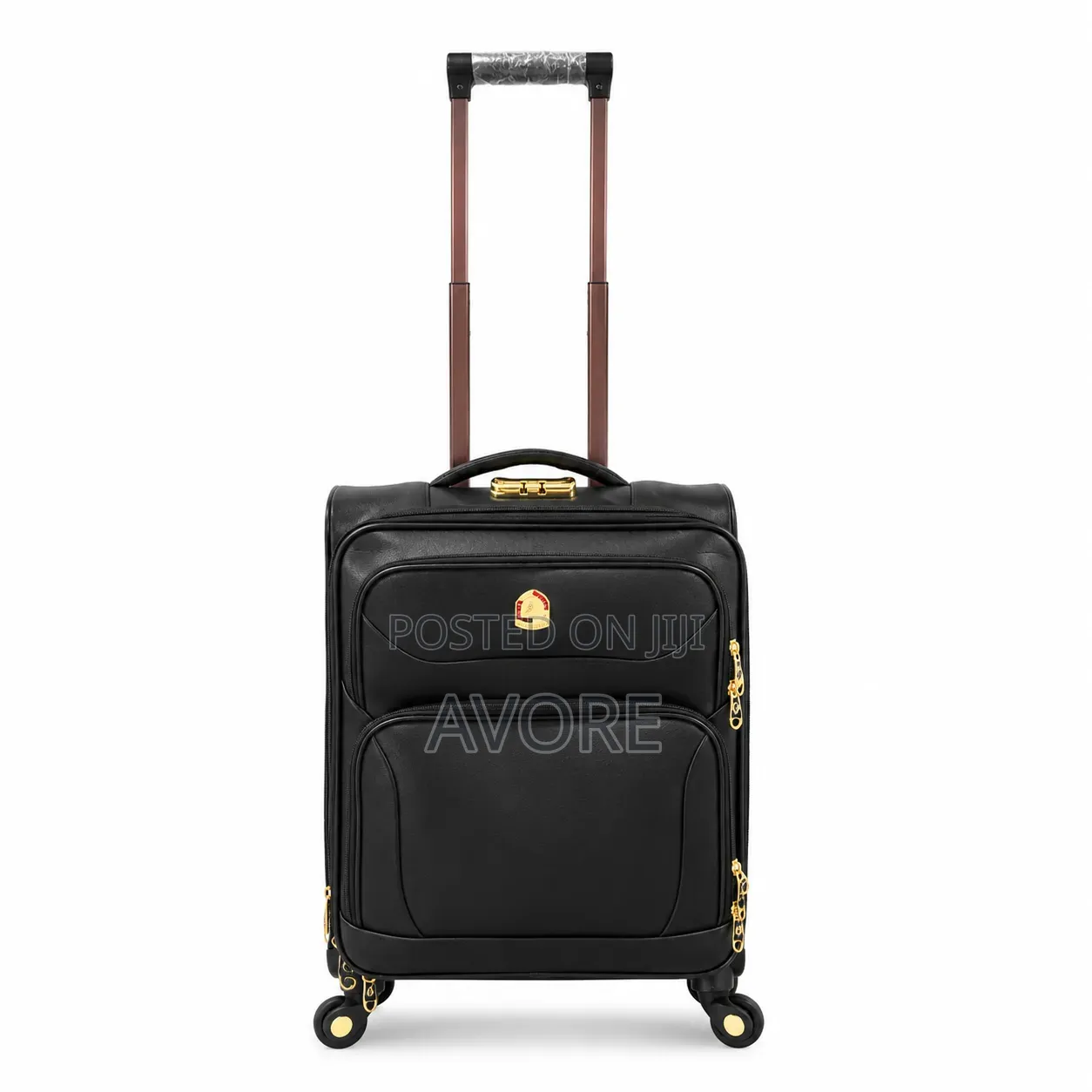 Leather Luggage Black
