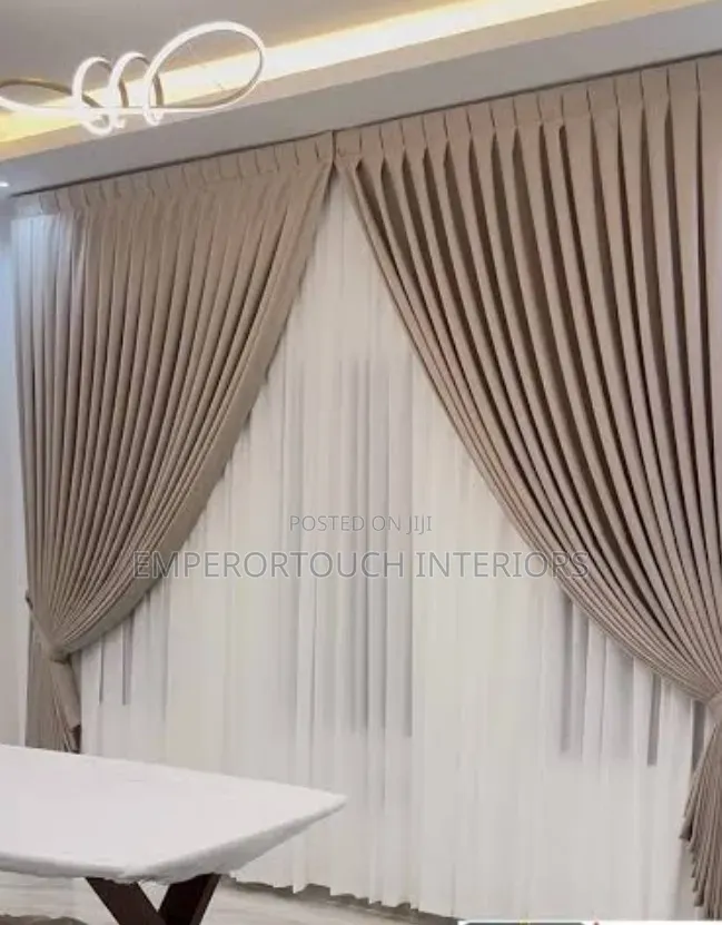 Light Beige American Curtains