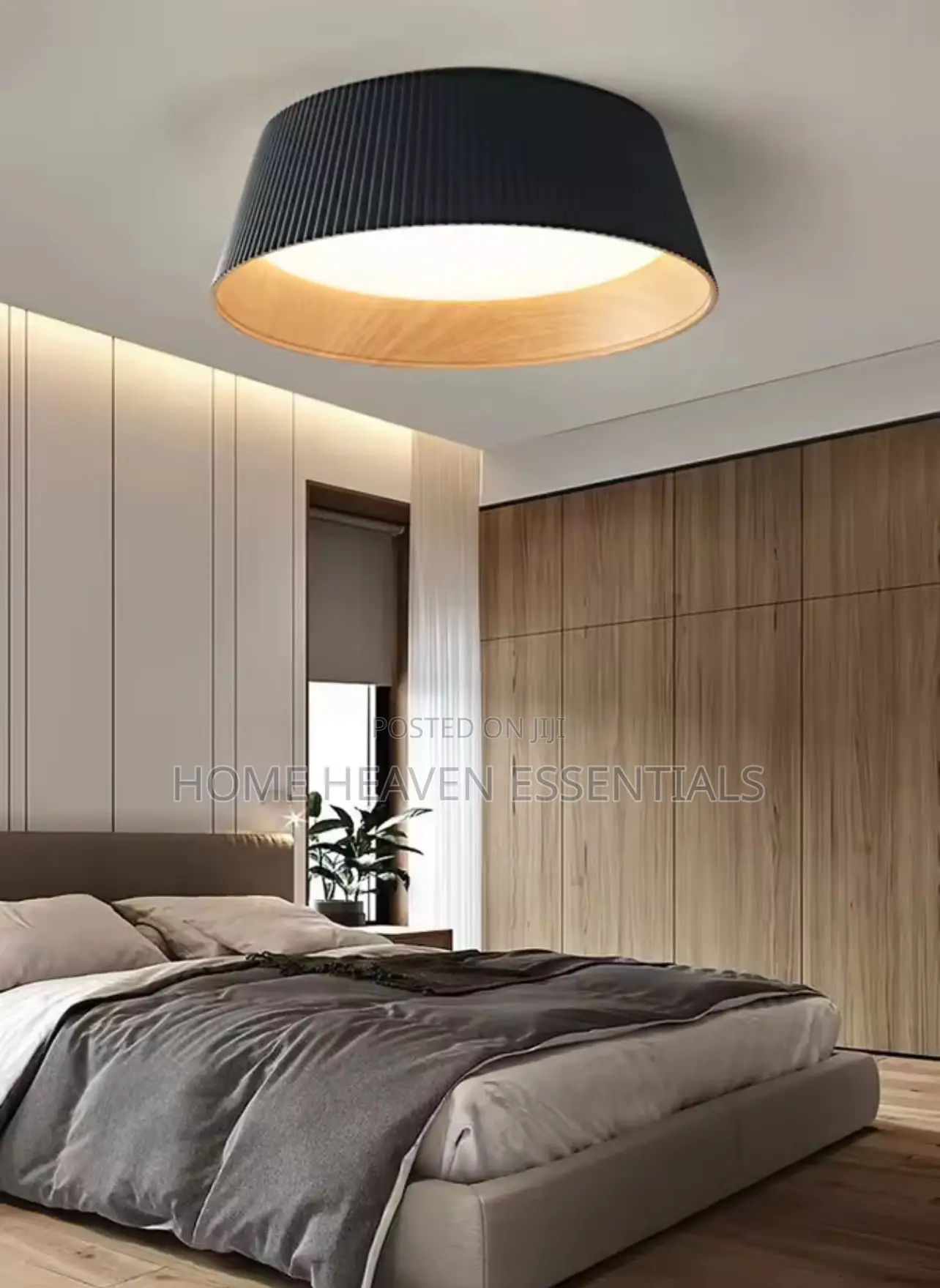 Spanish Designer Wood Grain Ceiling Bedroom Light