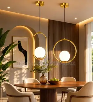 Single Nordic Gold Pendant Dropping Light