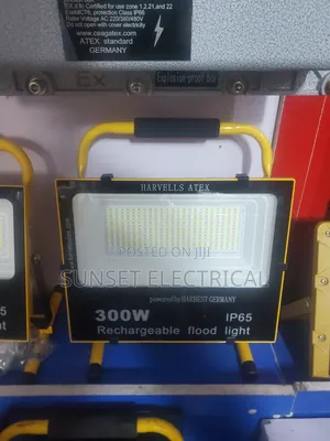 300w Harvells Rechargeable Flood Light