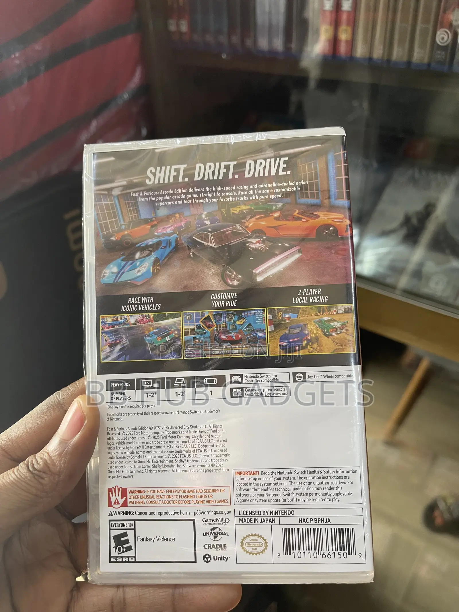 Nintendo Switch Fast and Furious Cd