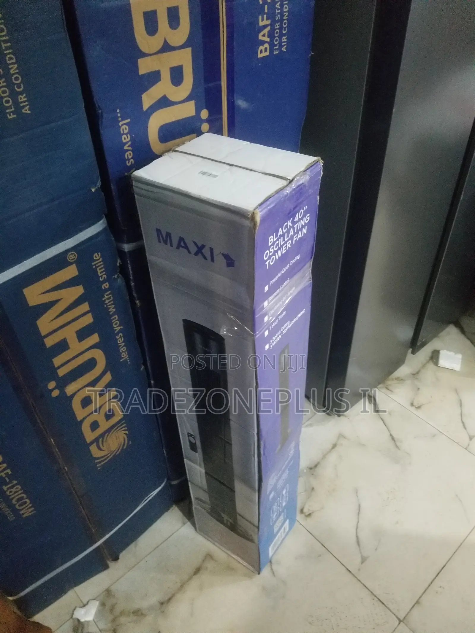 Slim Black MAXI Cooling Tower Fan