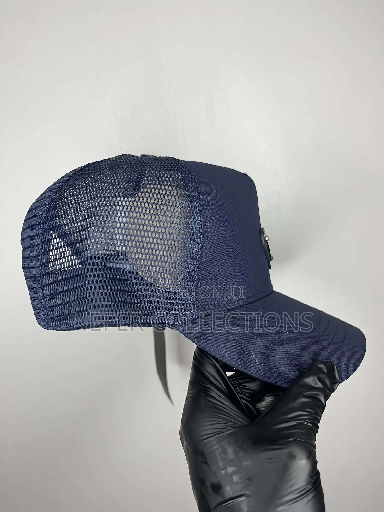 Prada Designer Face Cap - Navy Blue