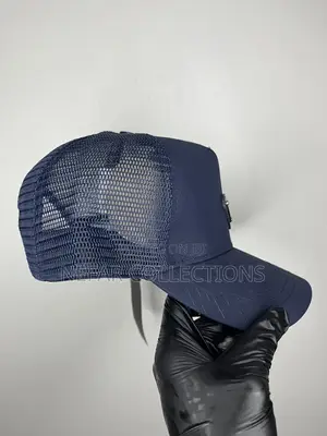 Prada Designer Face Cap - Navy Blue