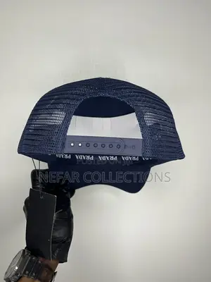 Prada Designer Face Cap - Navy Blue