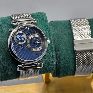 Poedagar Luxury World Map Dual-Dial Men's Watch - Free Delivery
