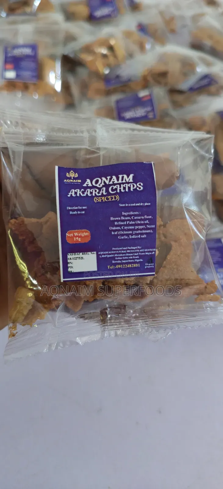 Akara Chips (Aqnaim Akara Chips {Spiced}) Spicy and Nutritious