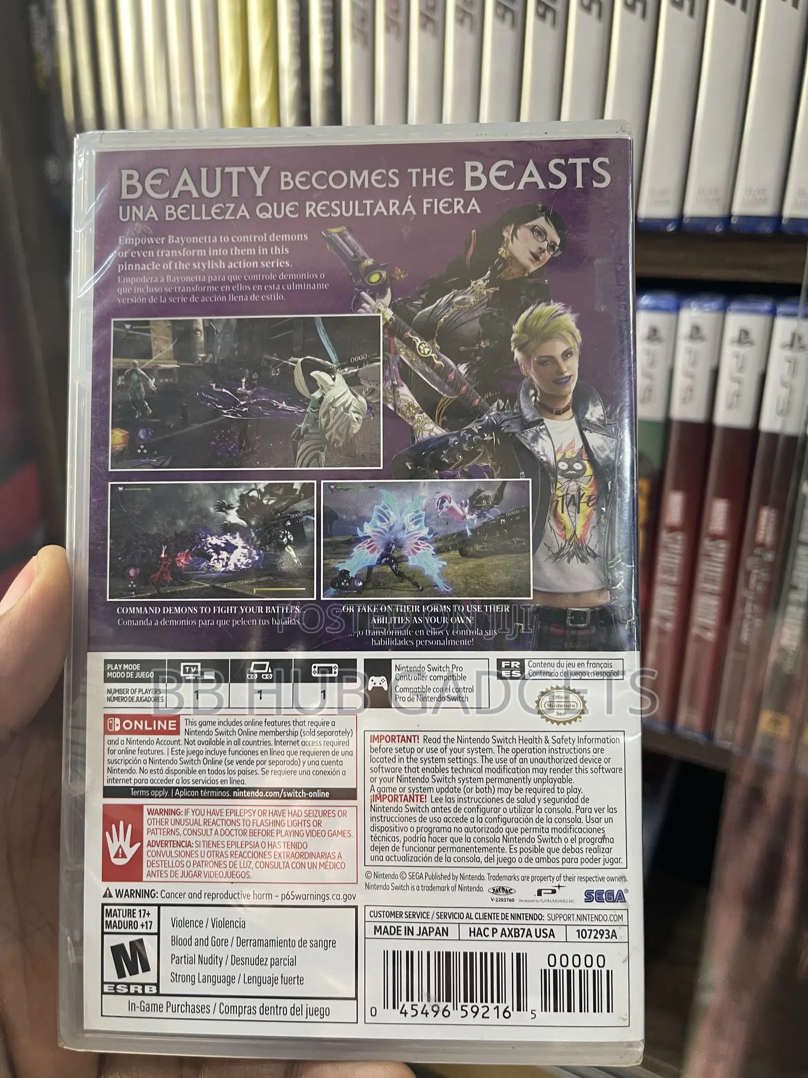 Nintendo Switch Bayonetta Cd