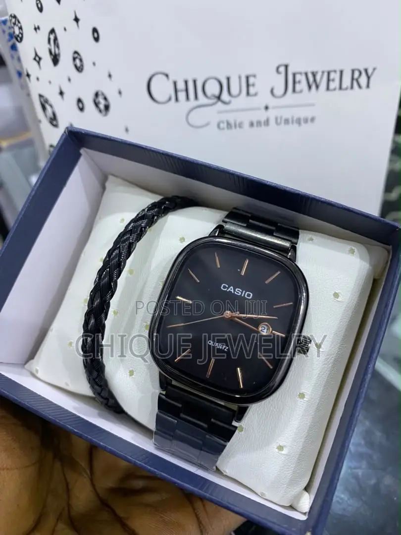 Casio Watch and Bracelet Set