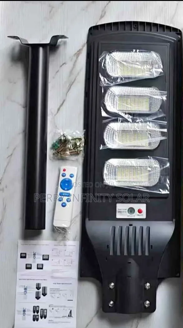 300W 4-Eye Solar Street Light | Waterproof LED Security Light