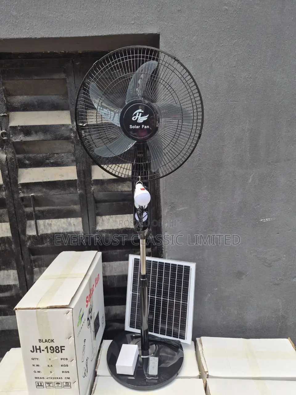 Jiuhang 16” Solar Fan