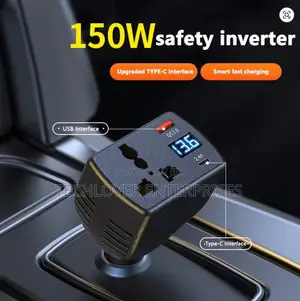 2025 Inverter 150W DC 12V to DC 220V Auto Power Inverter Car Voltage