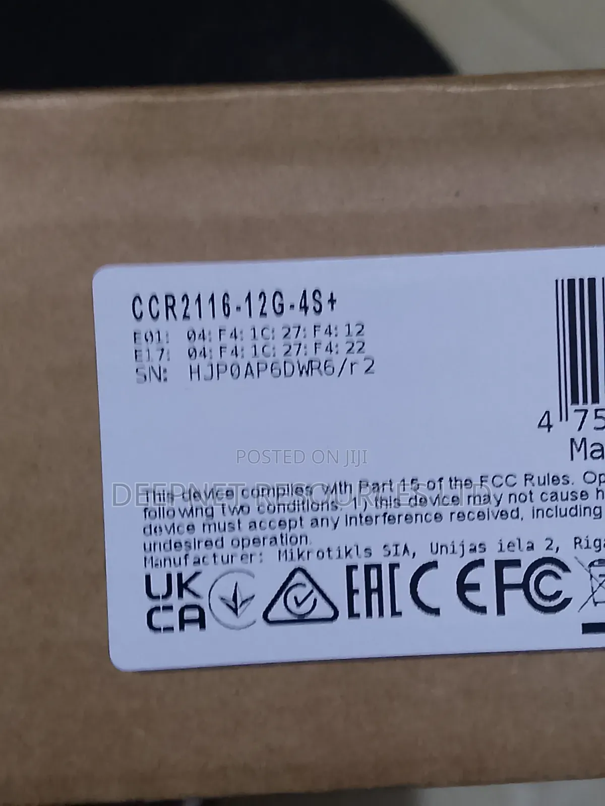 Mikrotik Cloudcore Router Ccr2116 12g-4s+