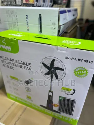 Stay Cool With IWIN Solar Rechargeable Fan