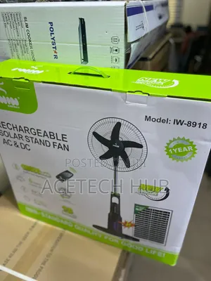 Stay Cool With IWIN Solar Rechargeable Fan