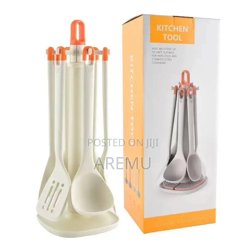 7pcs Full Silicone Kitchenware